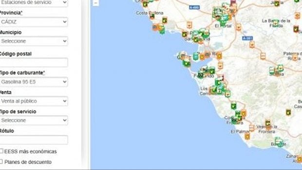 precio gasolina 31 octubre Andaluc&iacute;a
