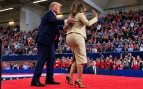 Donald Trump y Nicki Minaj en un mitin. (Foto: RRSS)