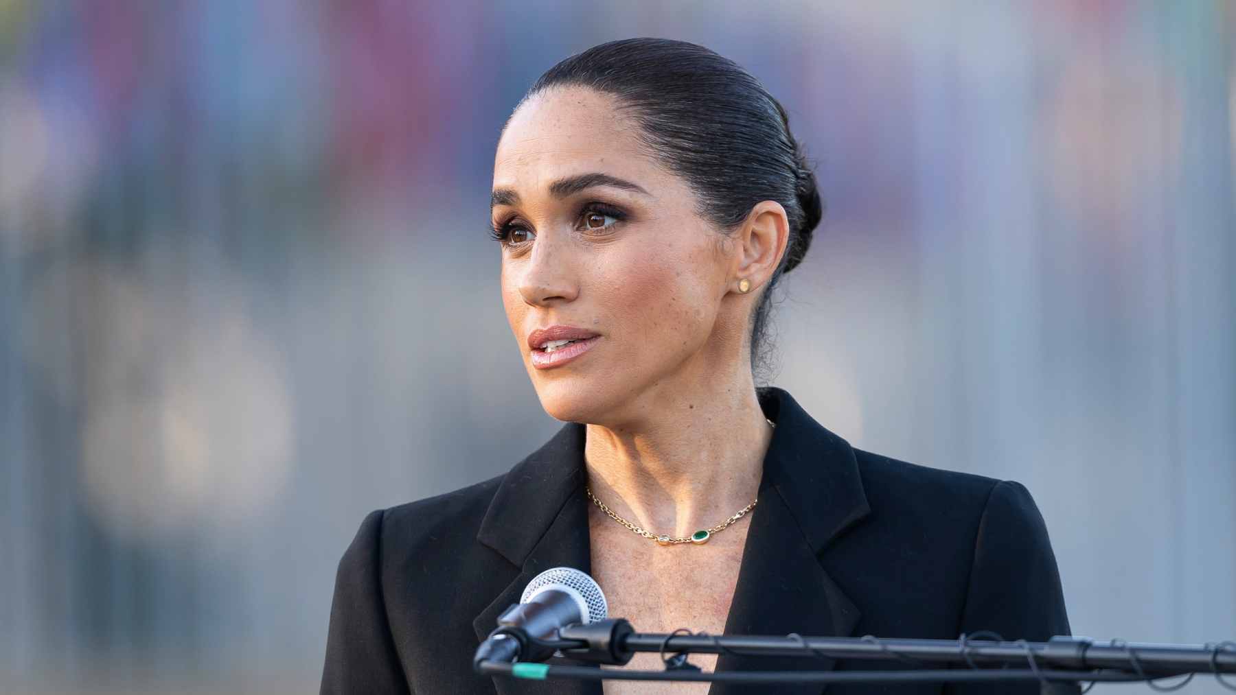 Meghan Markle durante un acto en la sede europea de las Naciones Unidas. (Foto: EFE)