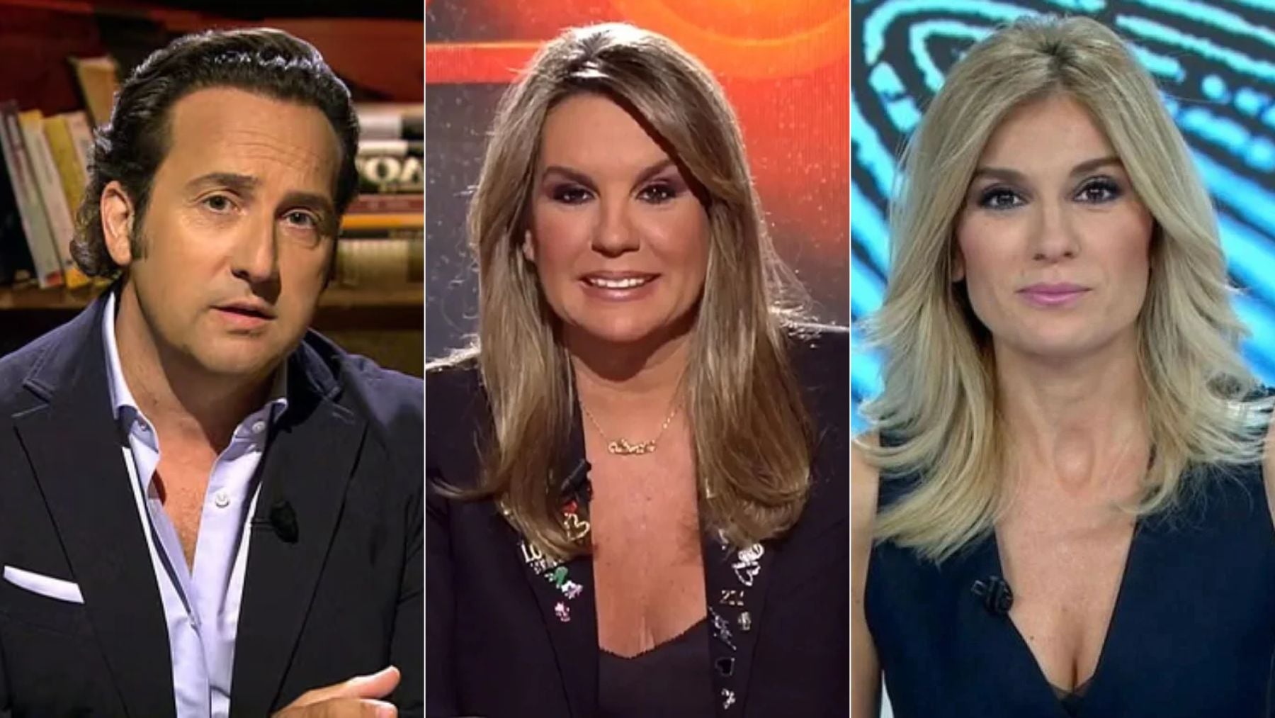 Iker Jiménez, Carmen Porter y Sandra Golpe. (Mediaset / Atresmedia)