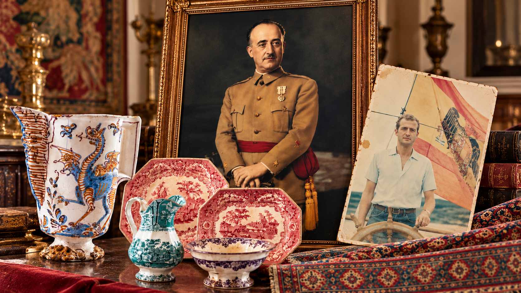 Objetos de la subasta de los Franco. (Foto: Cortesía/COOL)