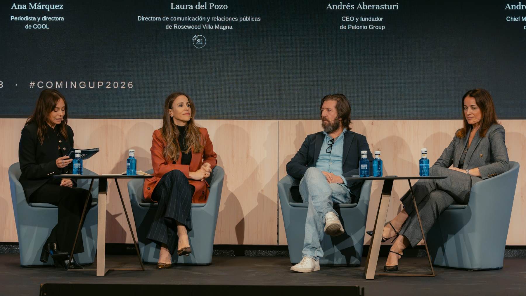Ana Márquez, Laura del Pozo, Andrés Aberasturi y Andrea de Juan durante el acto. (Foto: SIE)