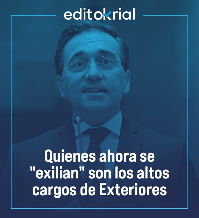 Quienes ahora se exilian son los altos cargos de Exteriores
