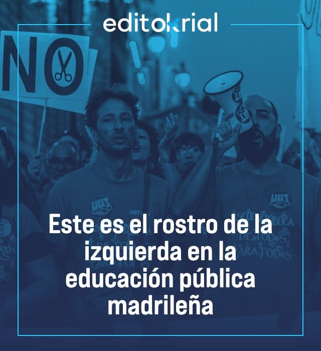 Este es el rostro de la izquierda en la educación pública madrileña