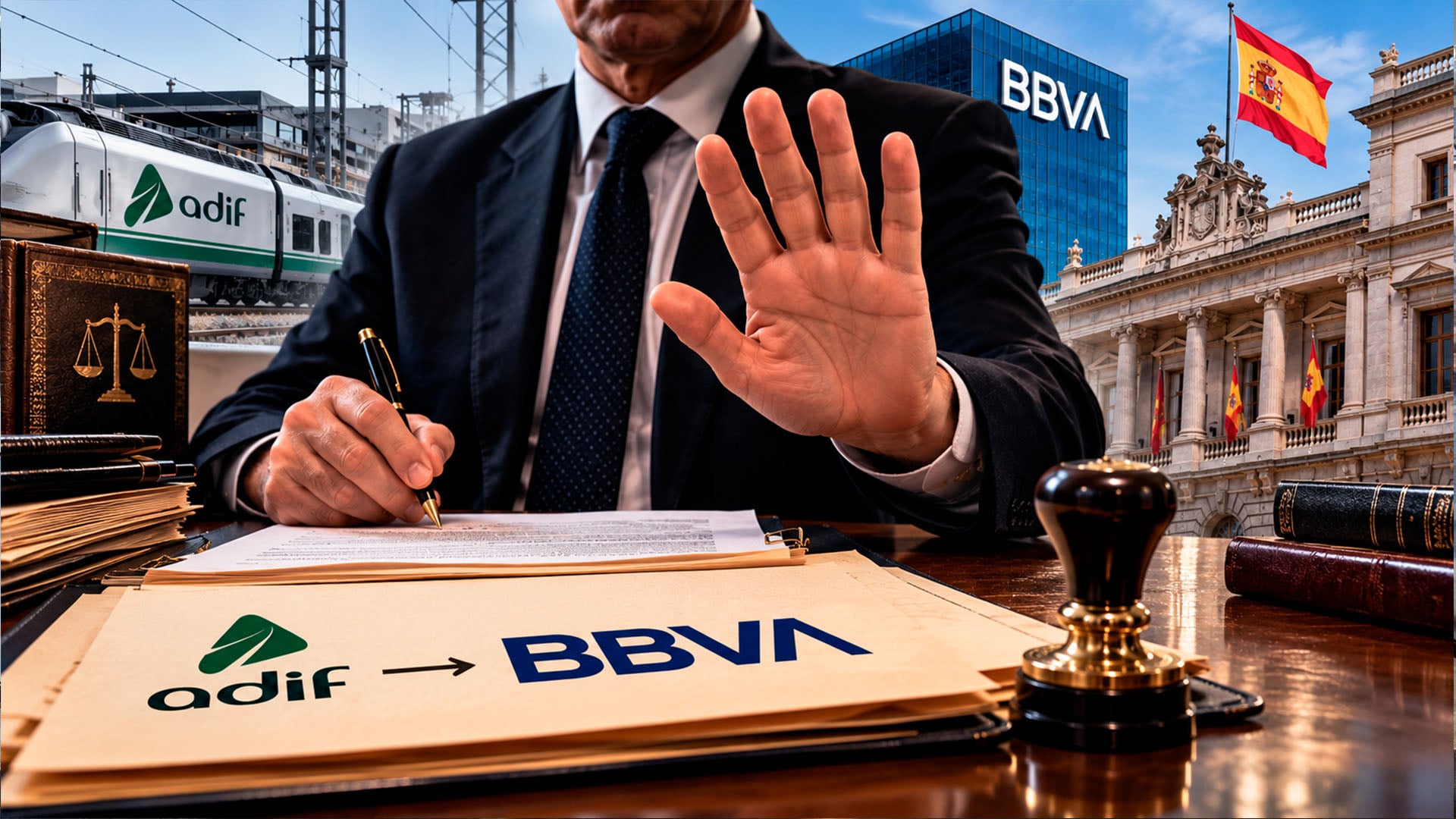 El notario de la venta de ADIF a BBVA en la Operación Chamartín se niega a explicar a OKDIARIO por qué no pidió permiso al Gobierno