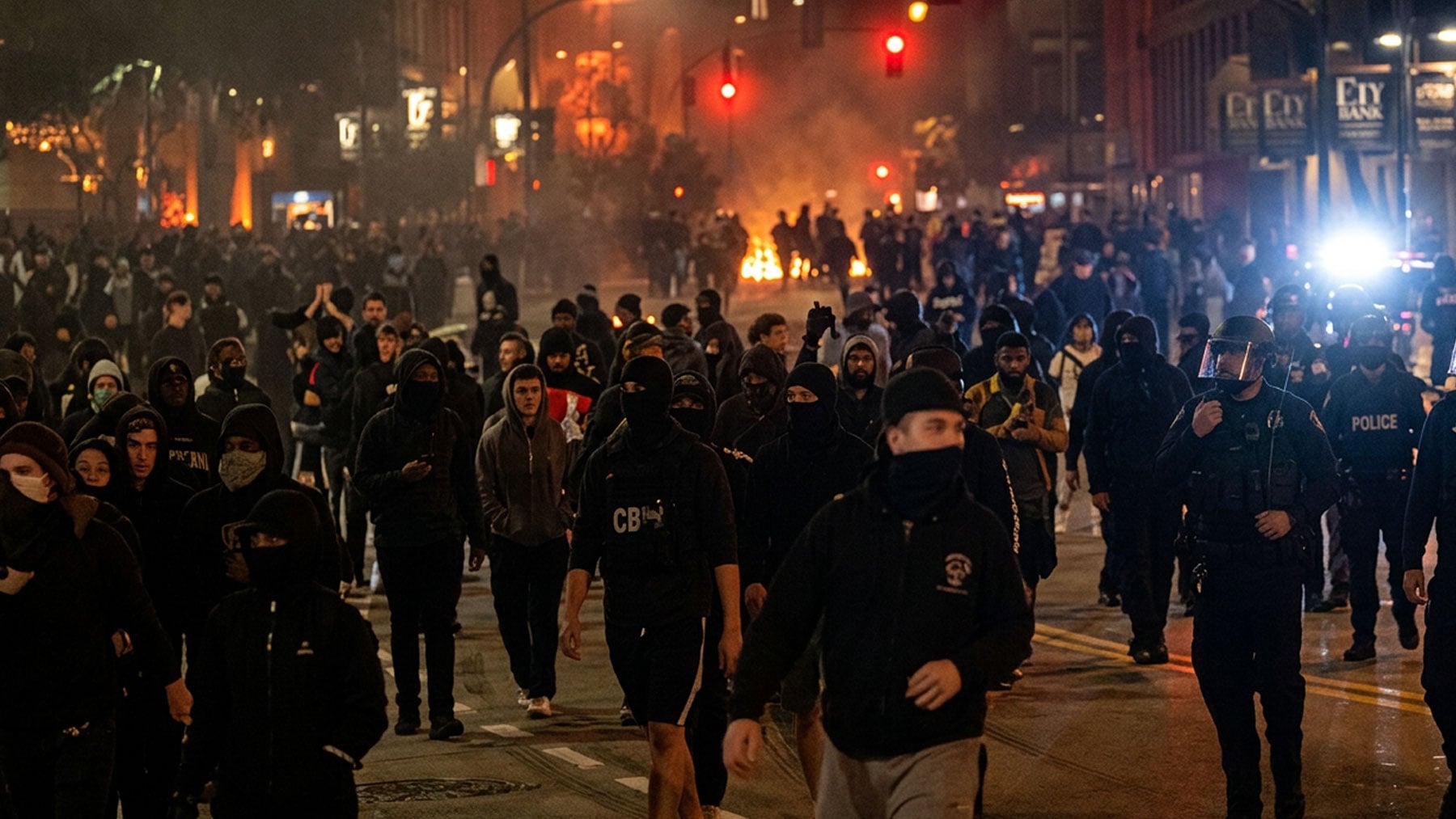 Vuelven los gritos de ¡Gora ETA militar! a las calles de Bilbao mientras encapuchados siembran el terror