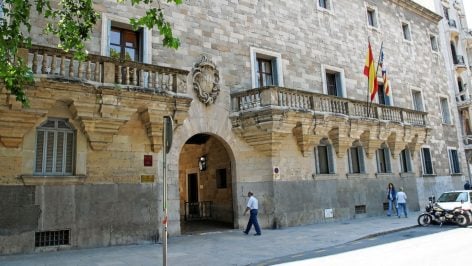 Fachada de la Audiencia Provincial de Palma.