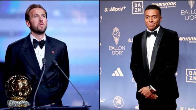 Mbappé sportszerűen gratulált Harry Kane-nek az Aranylabda-gálán
