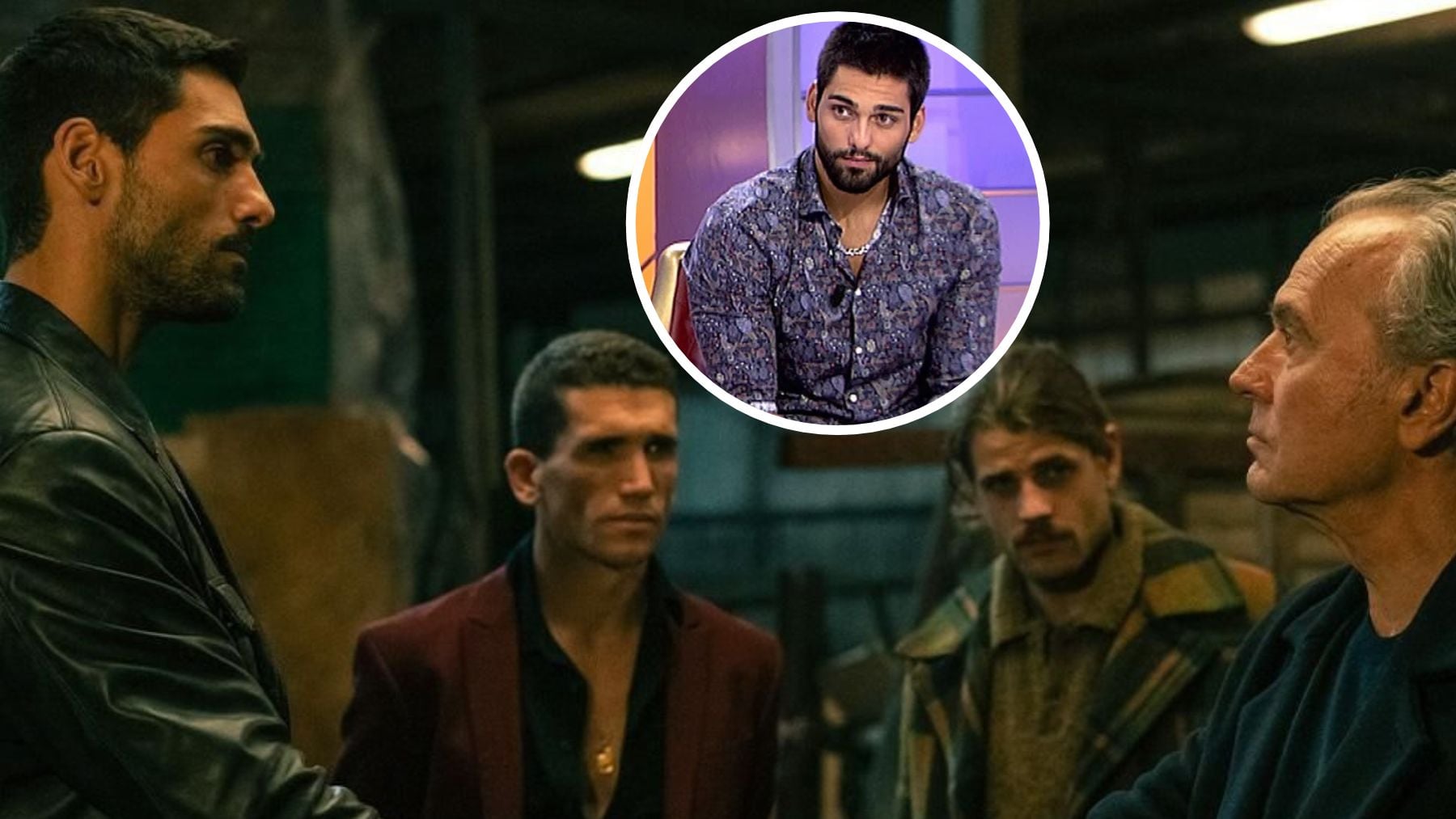 Isaac Díaz, Jaime Lorente y Jose Coronado en ‘Jotadé’. (Netflix)
