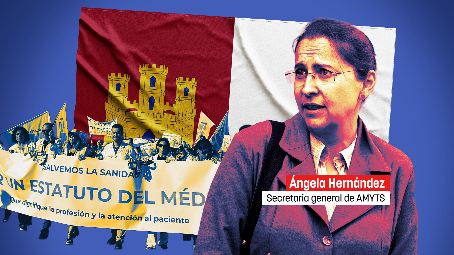 La jefa de Amyts que lidera la huelga médica en Madrid tiene su plaza fija en Castilla-La Mancha