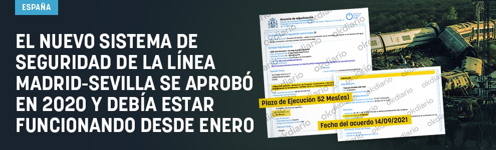 El nuevo sistema de seguridad de la línea Madrid-Sevilla se aprobó en 2020 y debía estar funcionando desde enero
