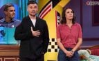 Montaje de imágenes de Pedro Sánchez, Gabriel Rufián e Irene Montero en La Revuelta (Fotos: RTVE).