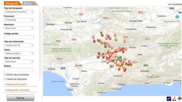 precio gasolina 4 octubre Andalucía