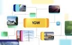Gráfico de Google de la central eléctrica virtual de 1 gigavatio con Voltus, que conecta viviendas, edificios, placas solares y la red eléctrica