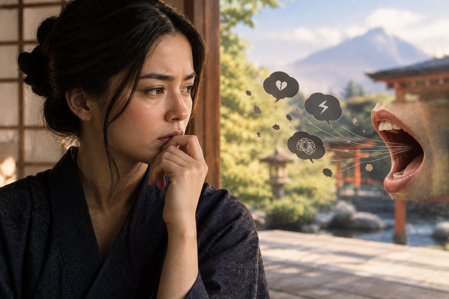 El proverbio japonés que advierte de las consecuencias de hablar sin pensar: La boca es la puerta de la desgracia