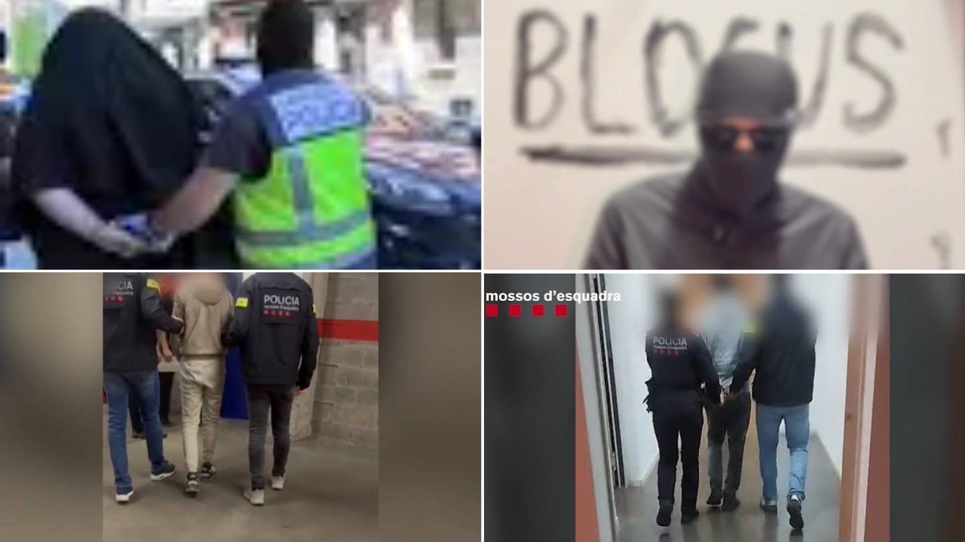 Ofensiva policial para parar los saqueos de Blocus este fin de semana: detenido el líder en España y 3 lugartenientes