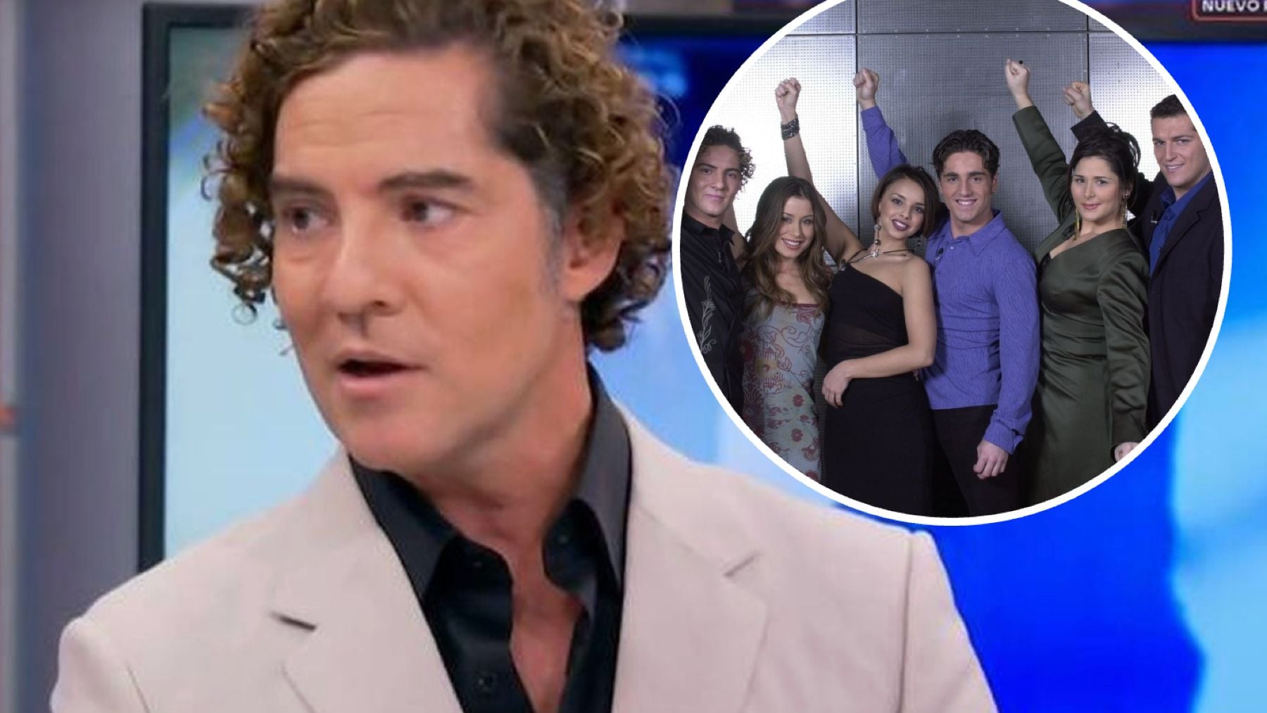 David Bisbal en ‘El Hormiguero’ (Foto ANTENA 3) y varios de los concursantes de la primera edición de ‘Operación Triunfo’ (TVE).