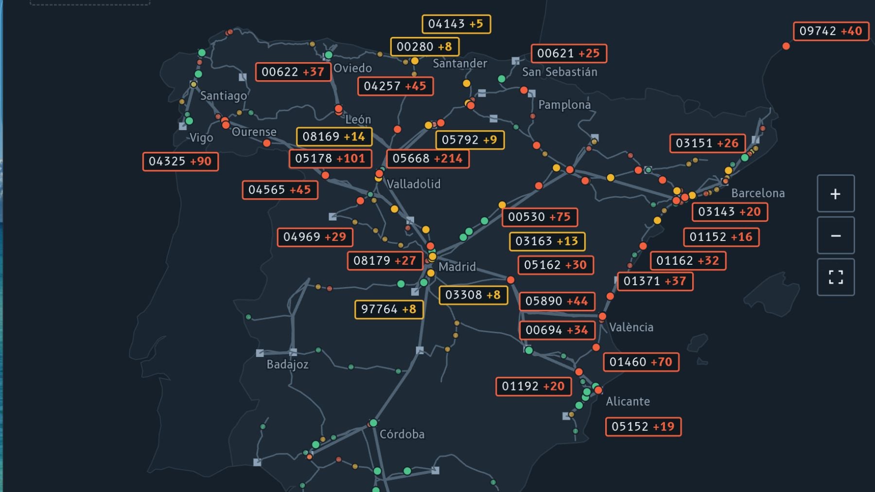 Siga aquí en directo el caos ferroviario en España: más de 100 trenes circulan con retraso