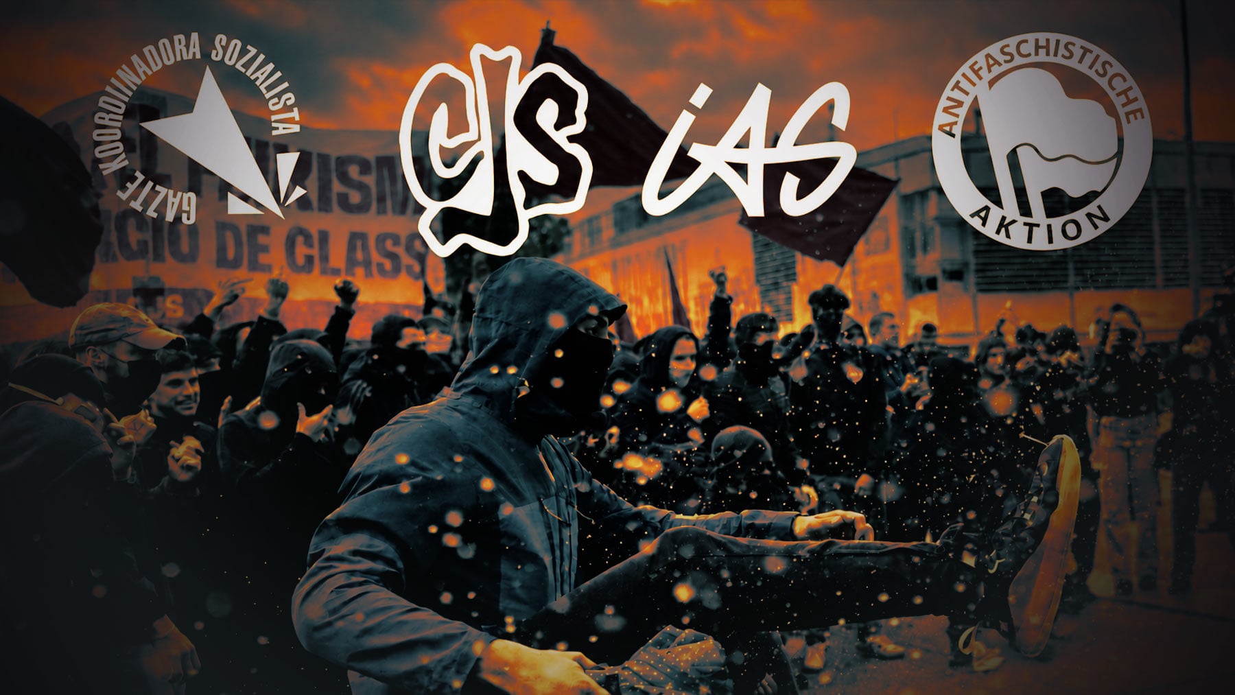 GKS, CJS e IAS y Antifa: la red antisistema del Movimiento Socialista que busca extender ‘la kale borroka 3.0’ por España