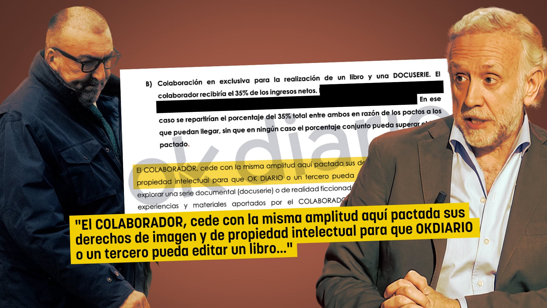 El documento que prueba que OKDIARIO pagó a Koldo García por los derechos para la realización de un libro y una docuserie
