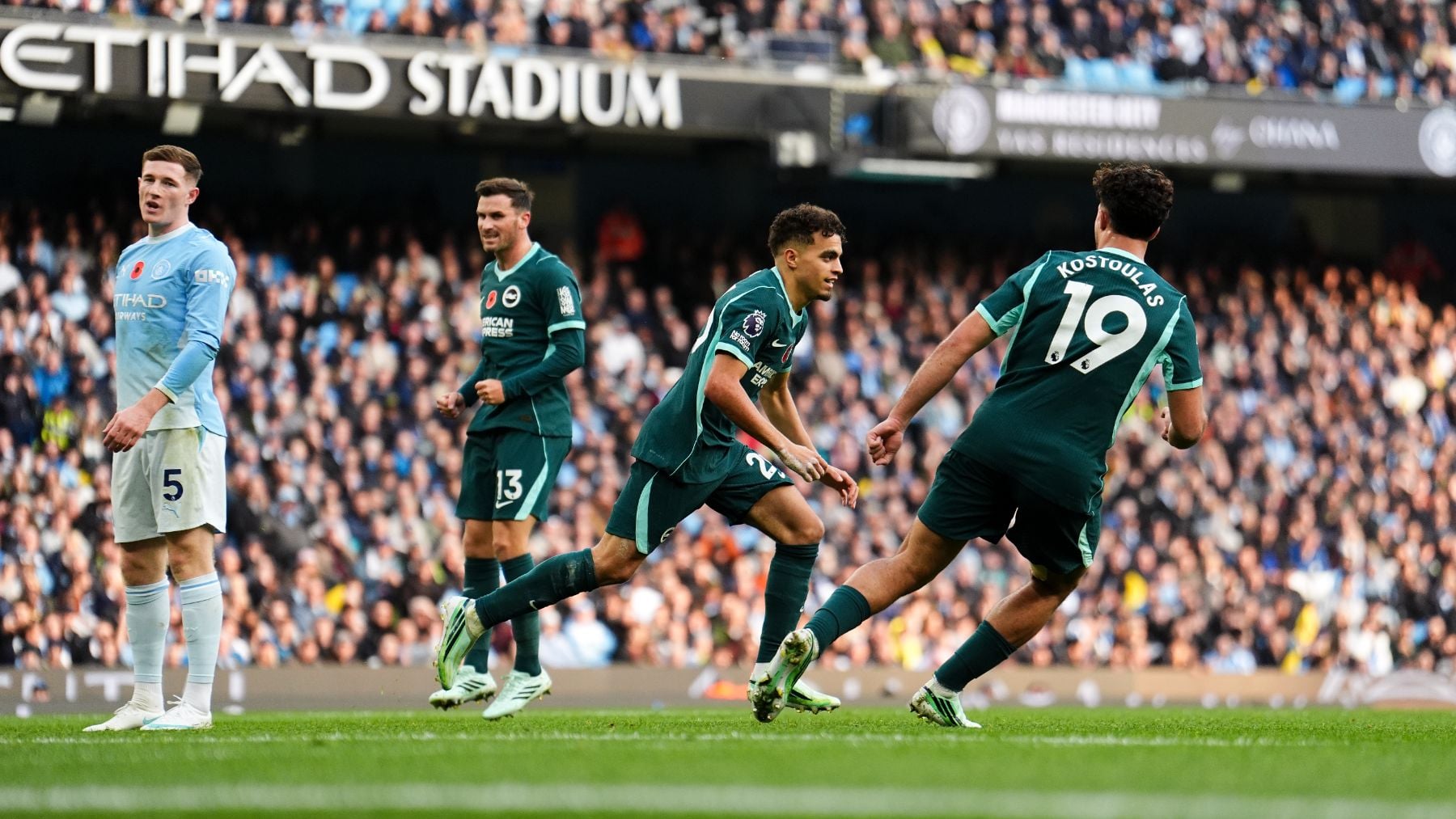 El Brighton va en serio en la Premier: conquista el Etihad tras vencer al City