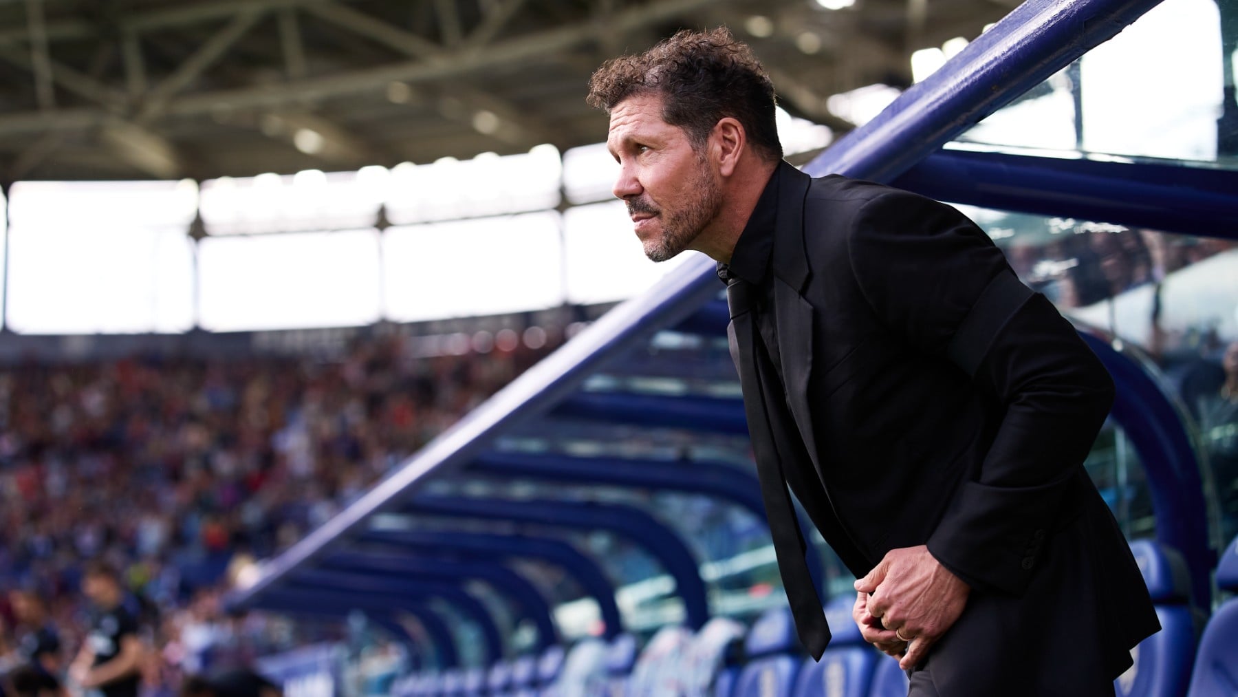 Simeone durante el partido contra el Levante. (Getty)