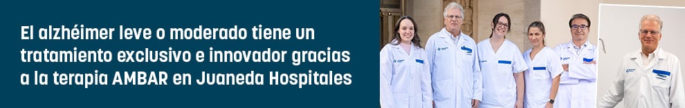 El alzhéimer leve o moderado tiene un tratamiento exclusivo e innovador gracias a la terapia AMBAR en Juaneda Hospitales