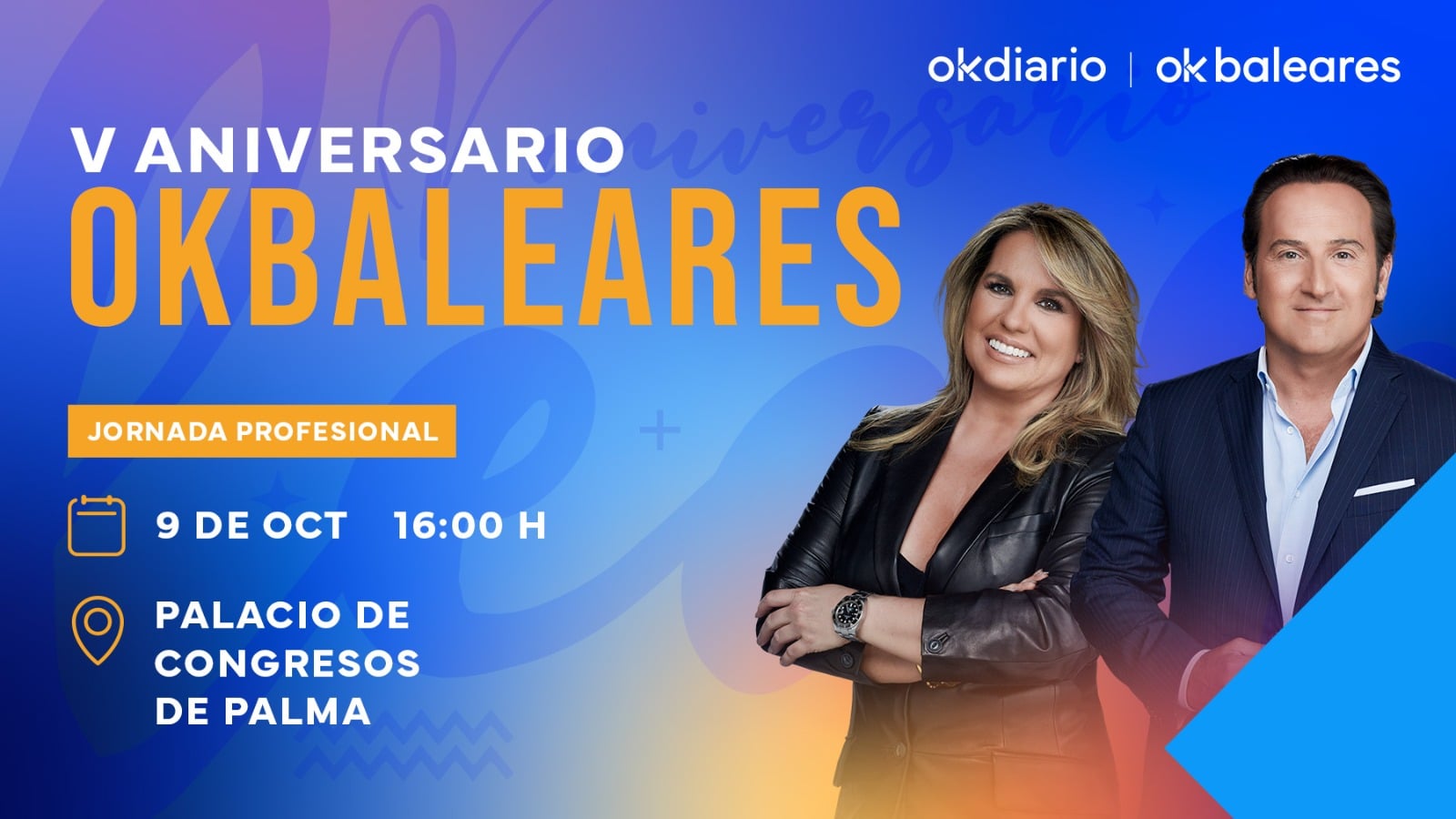 OKBALEARES reúne a los protagonistas del debate sobre el futuro de Baleares el 9 de octubre en el Palacio de Congresos