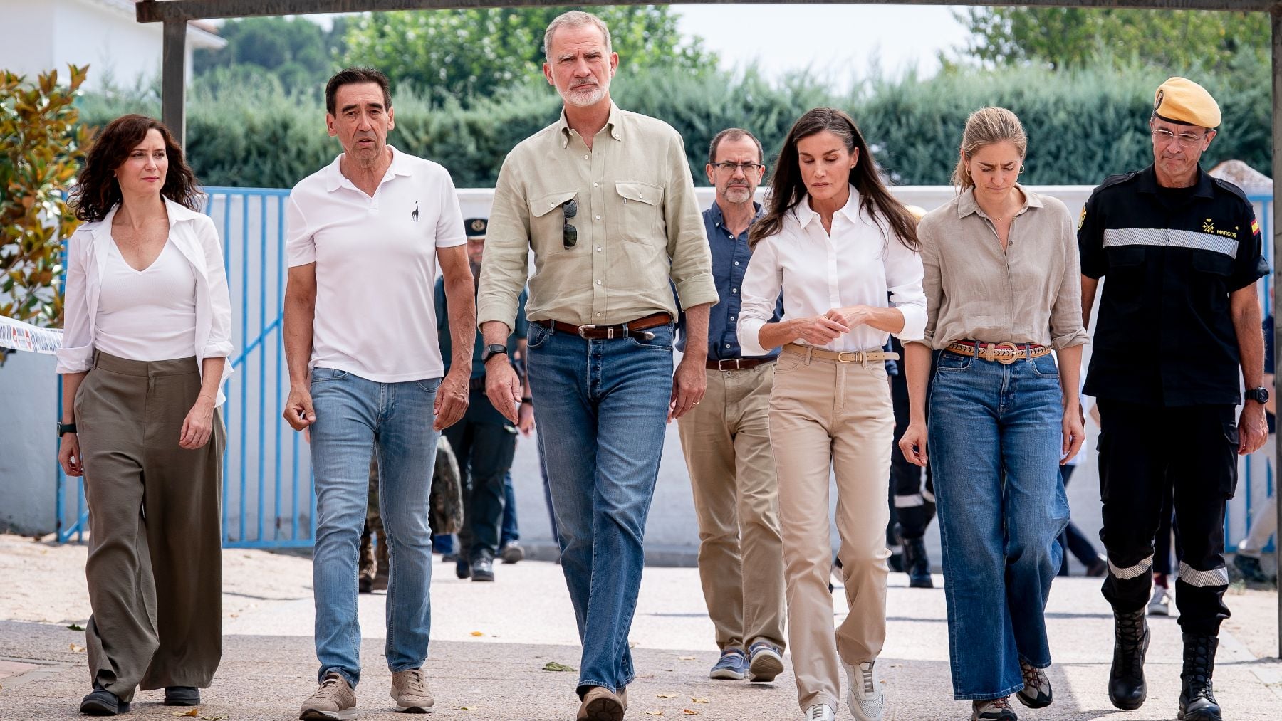 El Rey pone énfasis en dar “certeza de que se están empleando todos los medios posibles” contra el fuego