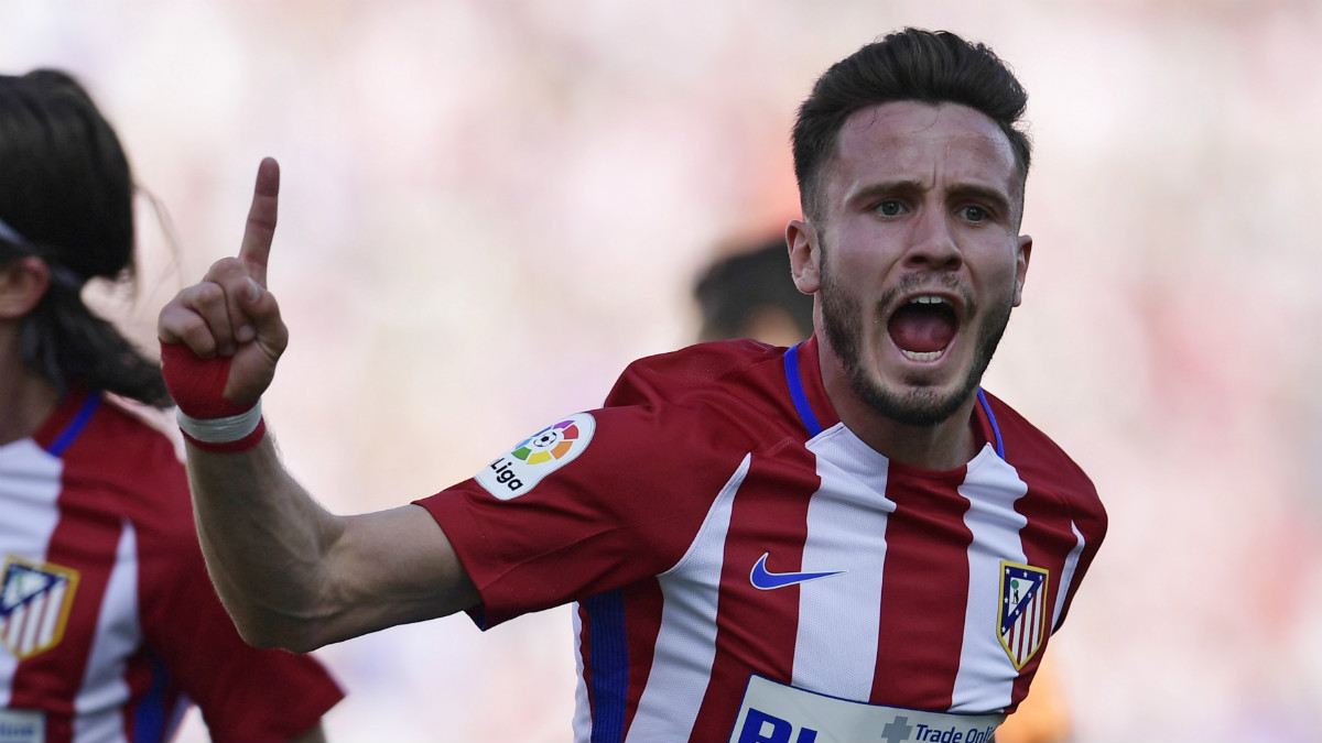 Saúl anotó el gol de la victoria del Atlético. (AFP)