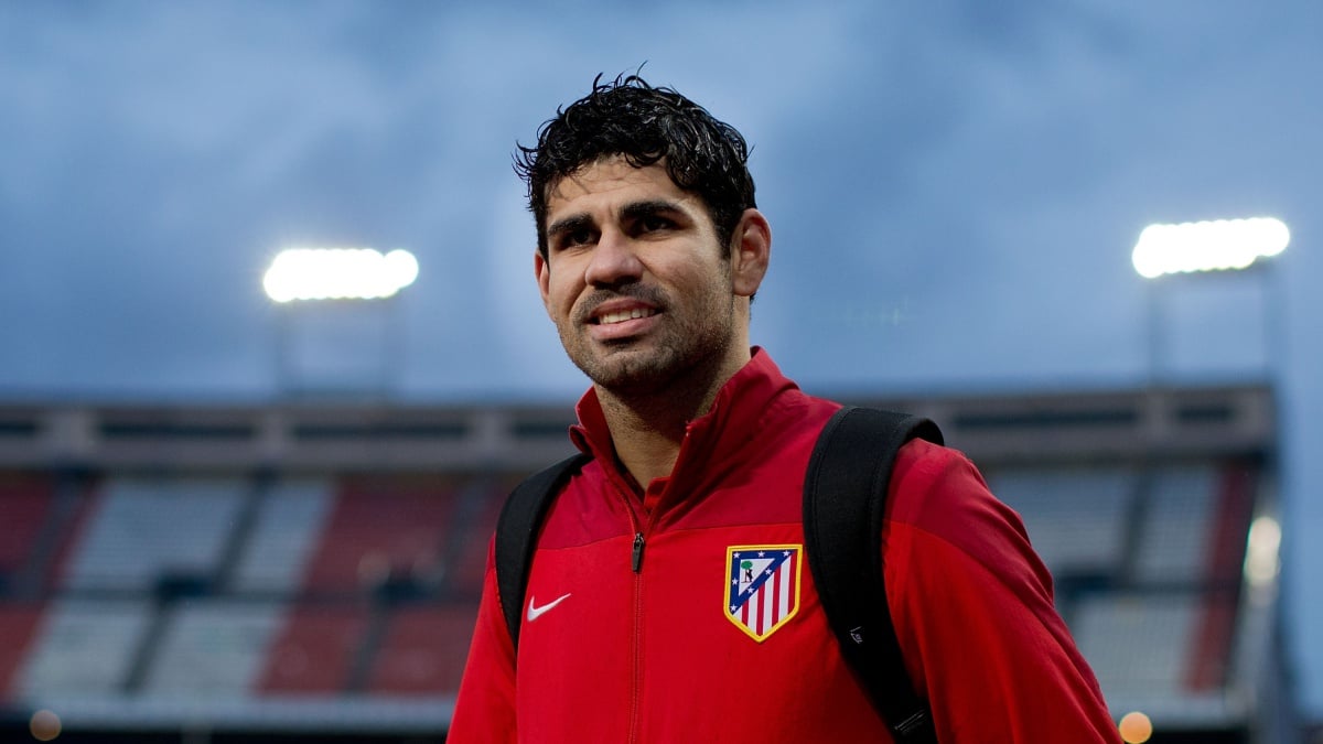 Diego Costa, en el Vicente Calderón