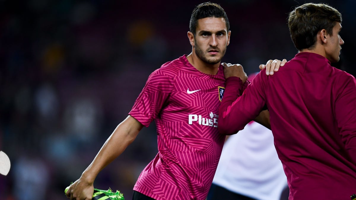 Koke calienta con Antoine Griezmann