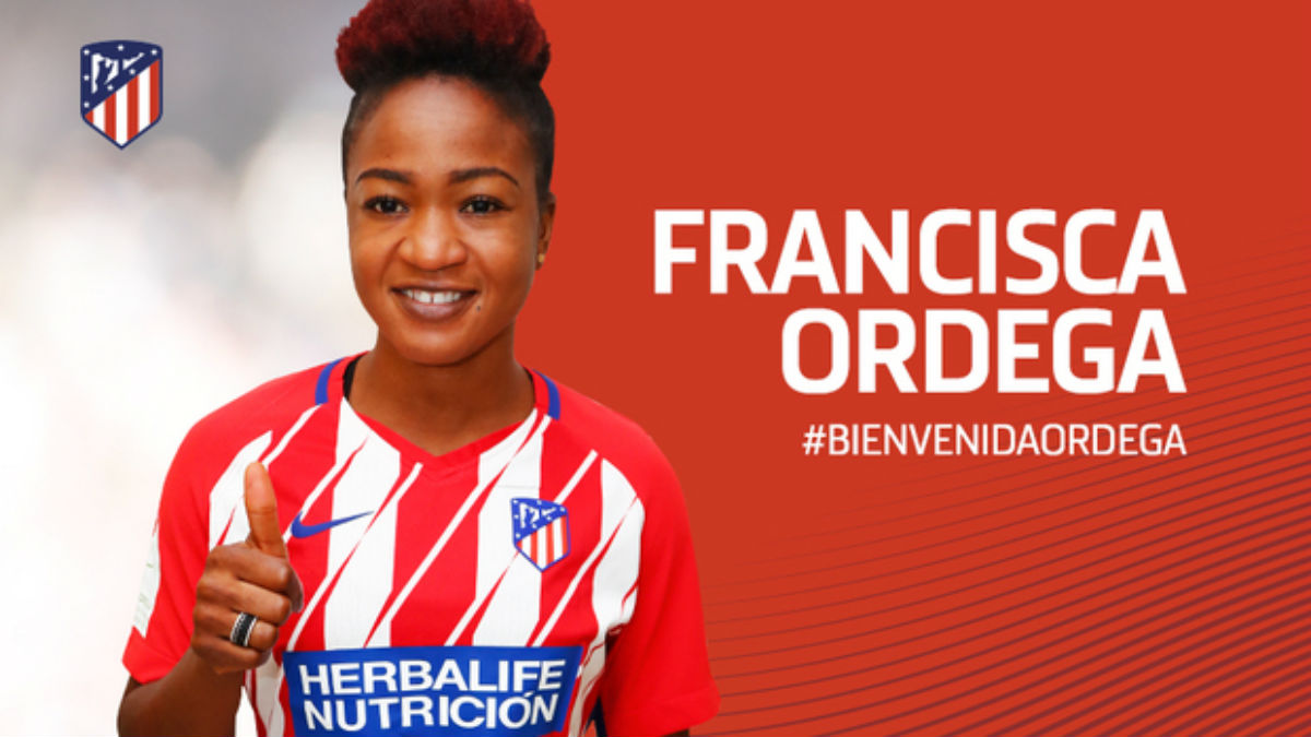 El Atlético anunció el fichaje de Francisca Ordega.