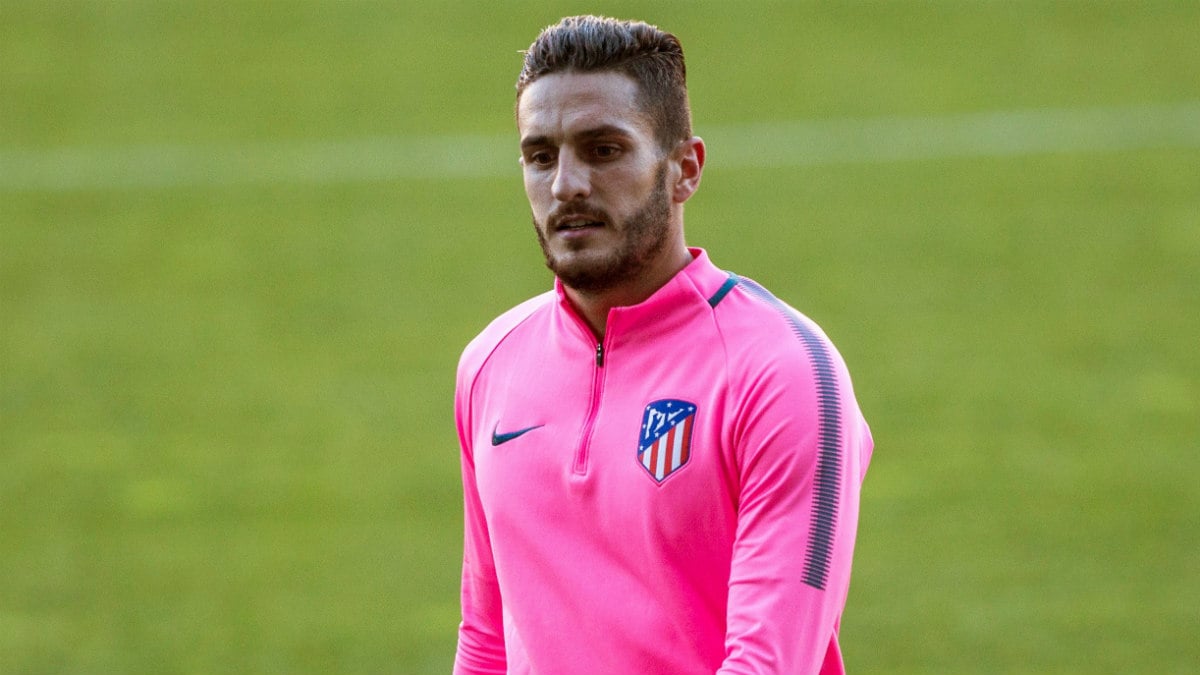 Koke durante un entrenamiento con el Atlético. (EFE)