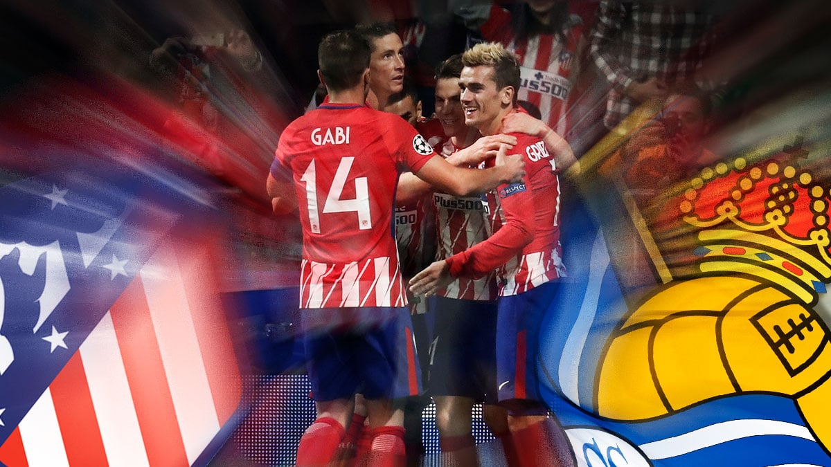 El Atlético de Madrid se la juega ante la Real Sociedad.