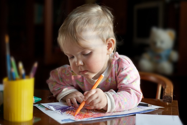 Drawing girl