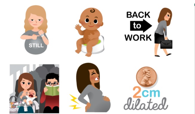 Nuevos emoticonos especiales para embarazadas
