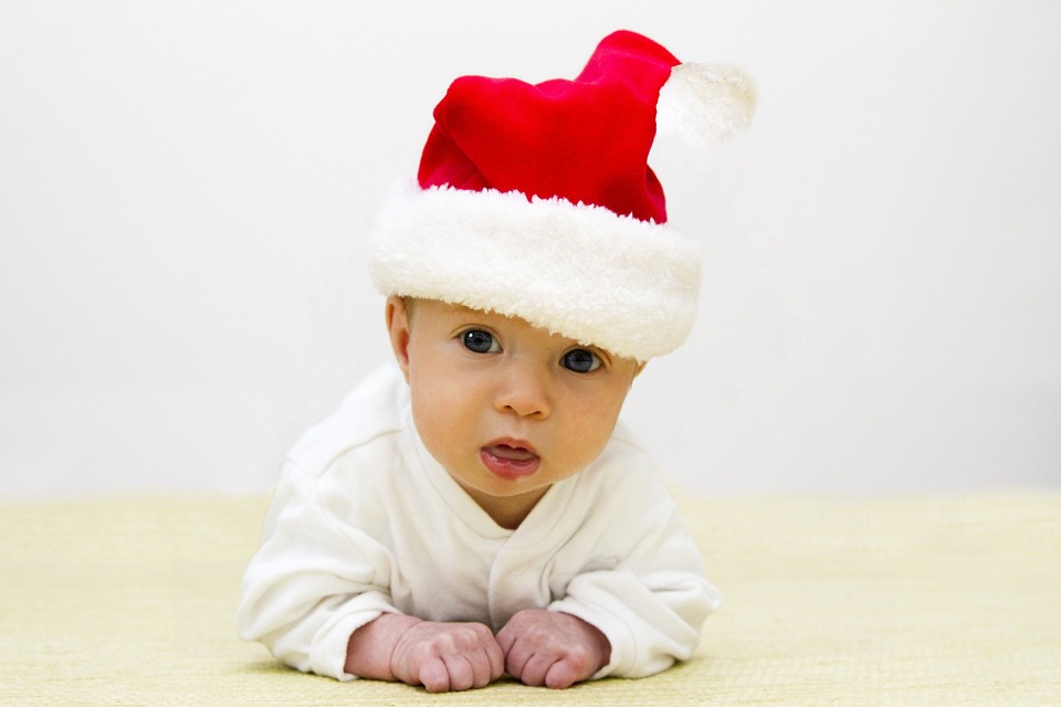 Fotos de tu bebé como tarjeta navideña. Consejos para obtener una perfecta