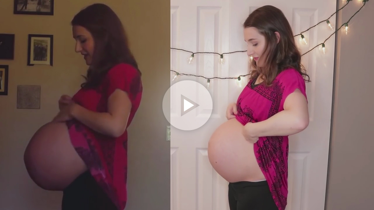Vídeo de embarazos de una misma mujer