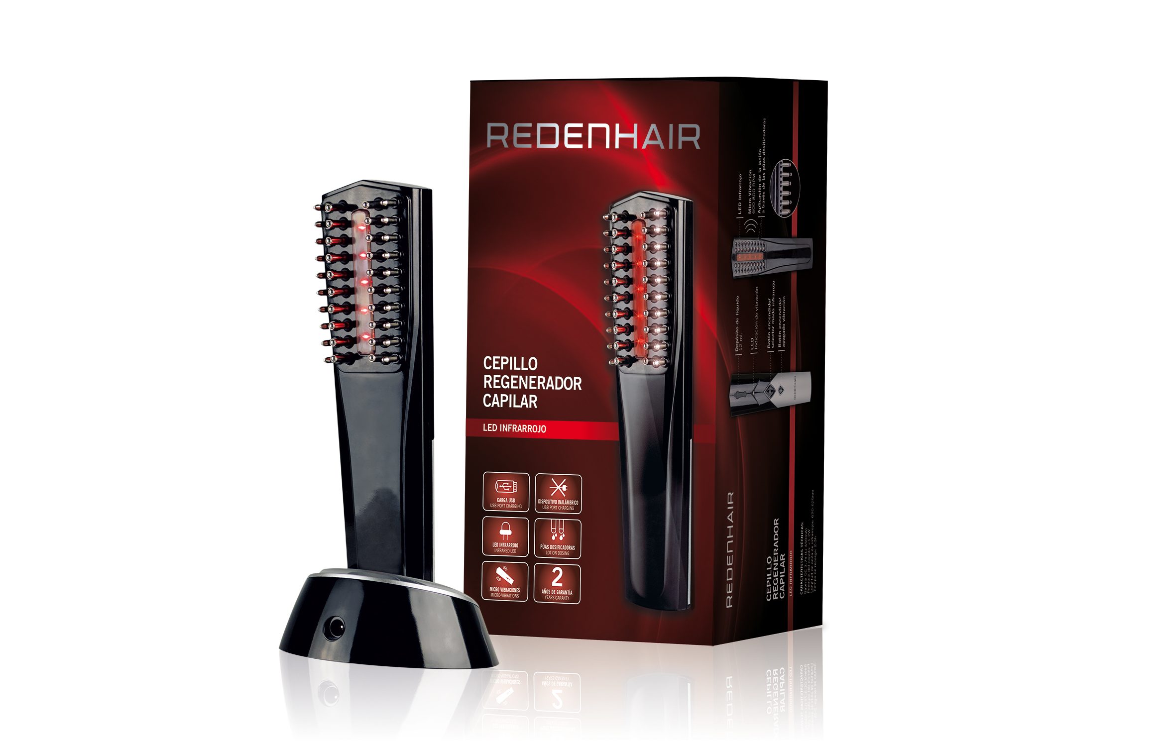 Cepillo regenerador capilar de REDENHAIR.