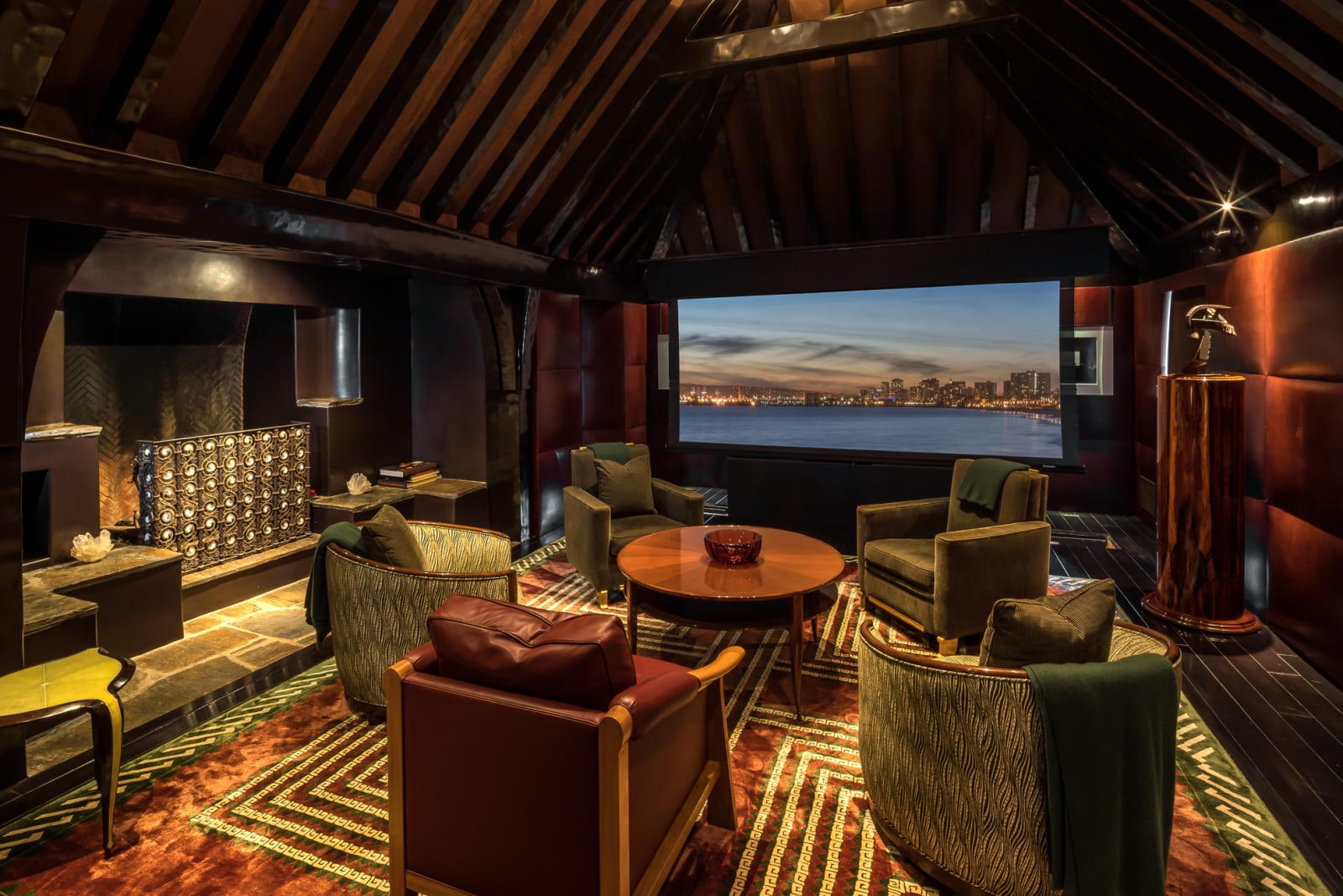 El cine de la casa de Brad Pitt y Jennifer Aniston