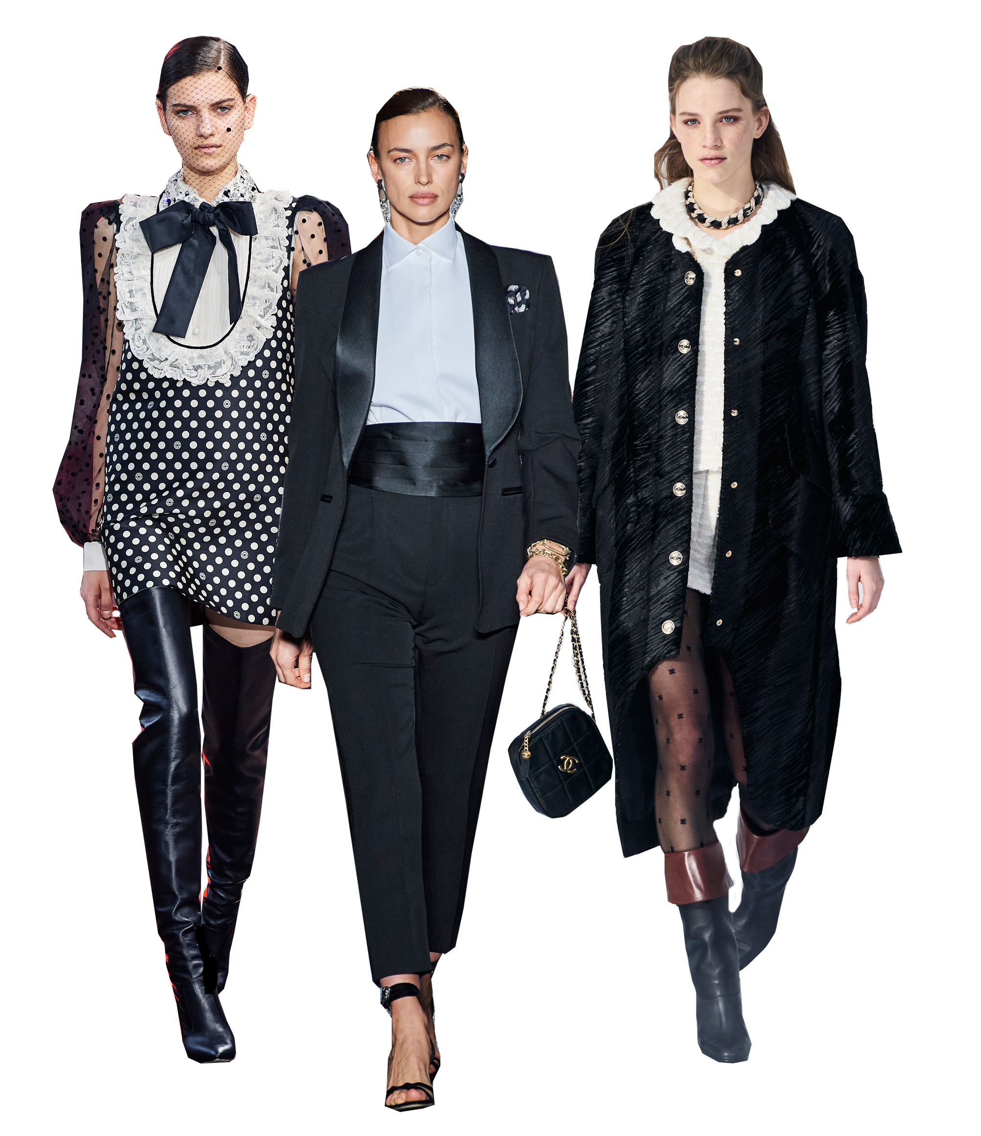 Colecciones otoño-invierno 2020/2021 de Elie Saab, Etro y Chanel/Imaxtree.