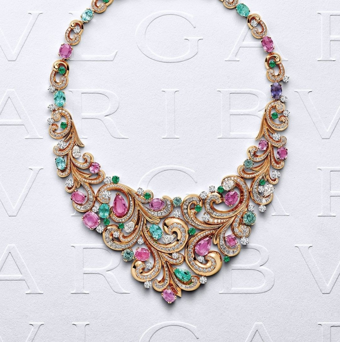Collar Lady Arabesque de la colecci&oacute;n Barocko de Bvlgari/Foto: Bvlgari.