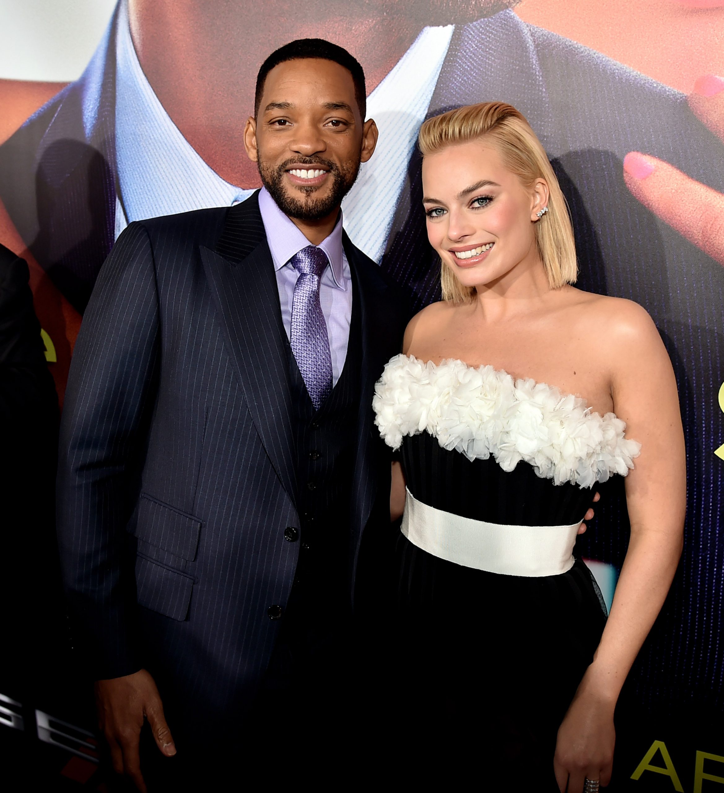En la imagen, Margot Robbie y Will Smith en el estreno de Focus en 2015./Foto: Getty