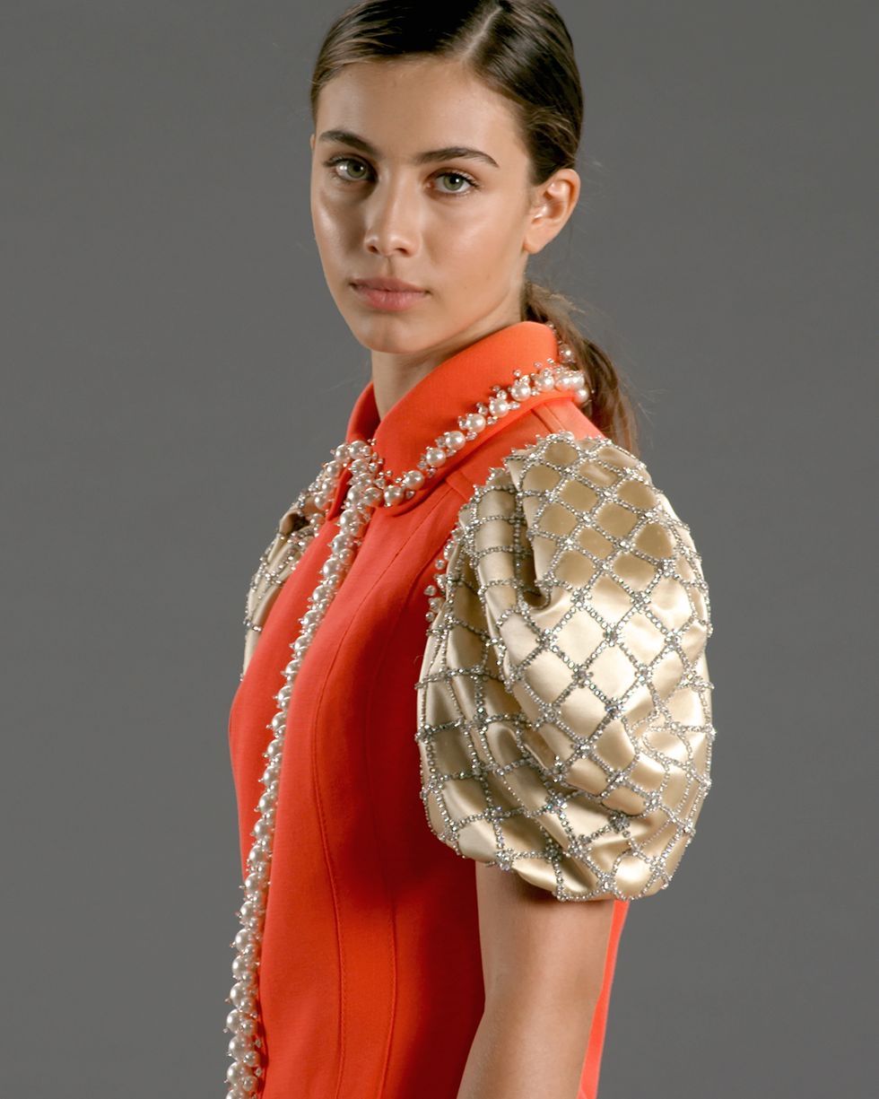 Vestido de la colecci&oacute;n Upcycled by Miu Miu