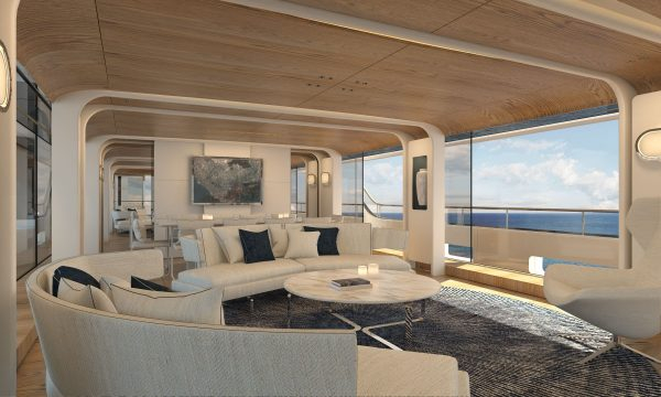 Interior del Motopanfilo 37M / Foto: Benetti