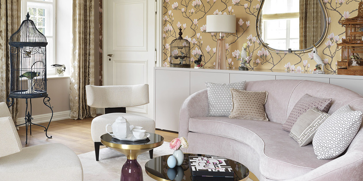 En la imagen, sala de estar de la residencia Langham Nymphenburg / Foto: Grupo Langham