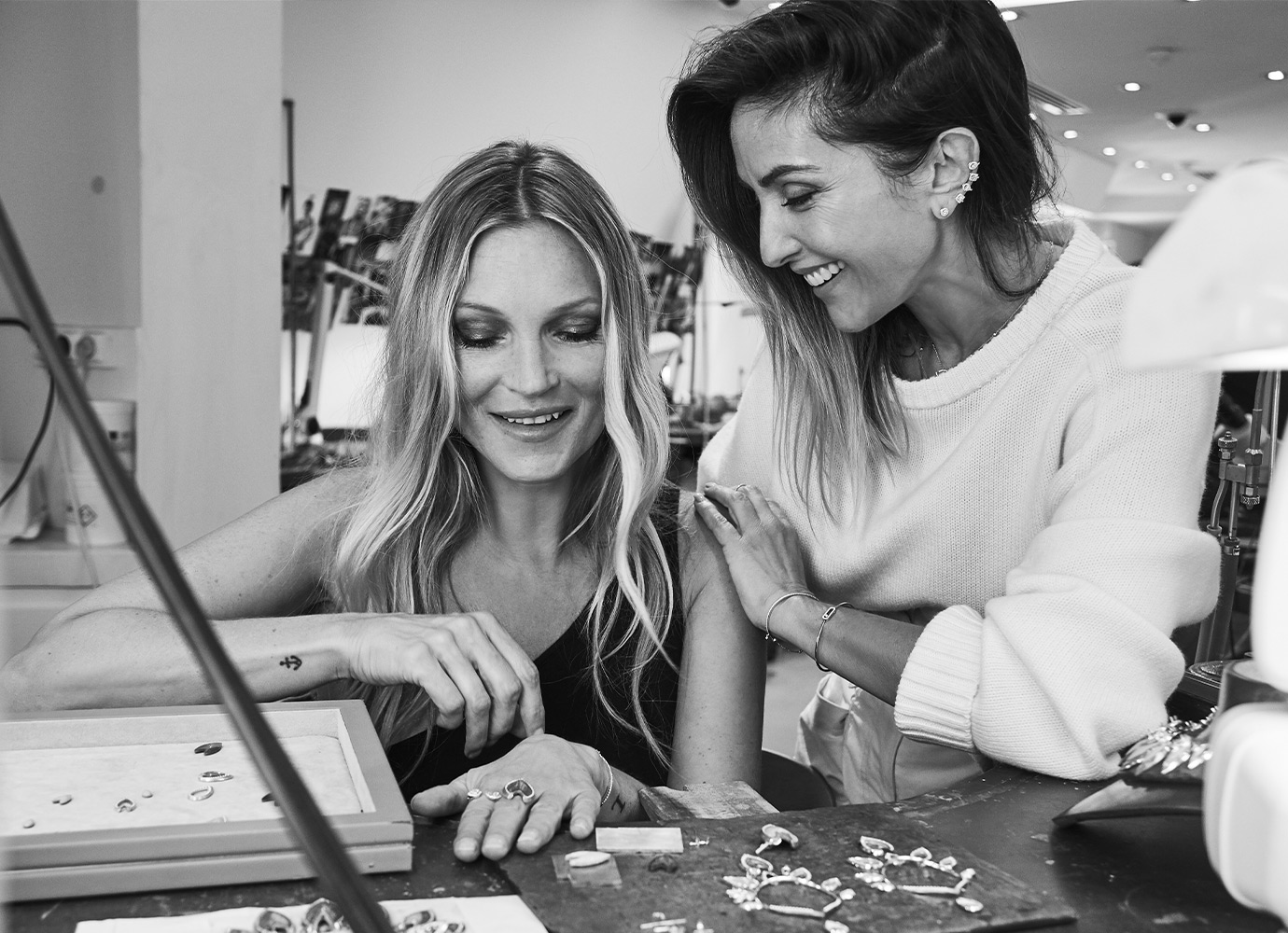 Kate Moss y Vàlerie Messika