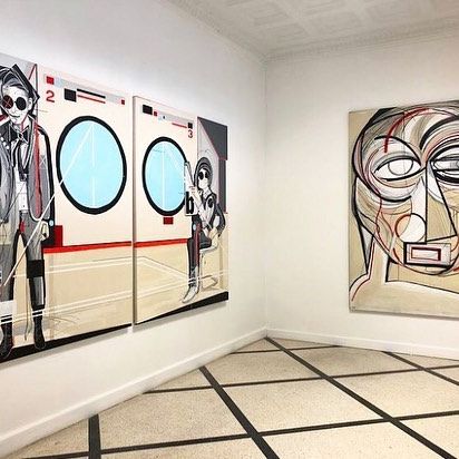 Obra de Caravaca expuesta en Caracas/Foto: Miguel Caravaca