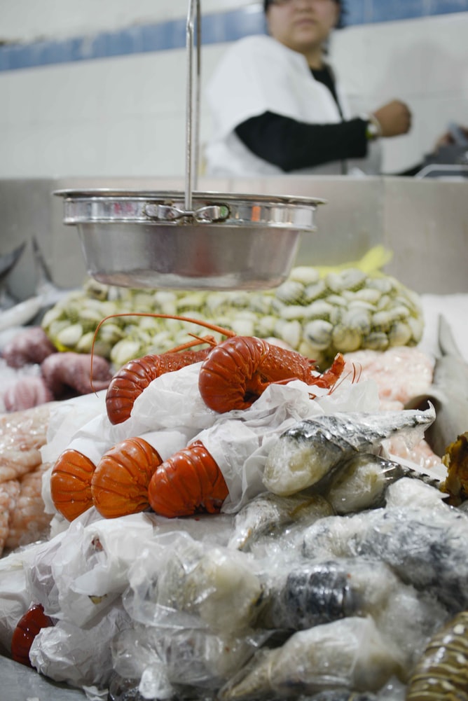 Puesto de marisco
